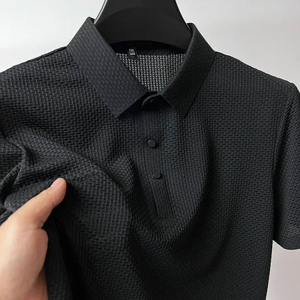 Fujian Choice Mens Polo Shirt Ice Silk Breathable Comfort by zapcart