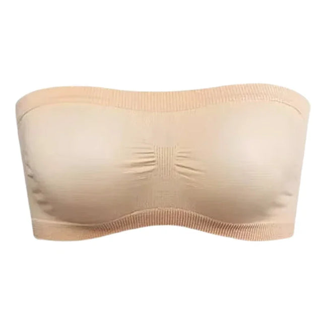 Ladies' Sexy Strapless Crop Top Bra Bandeau Boob Tube Brassiere Summer Breathable Mesh Invisible Strapless Chest Wraps Tube Tops by zapcart