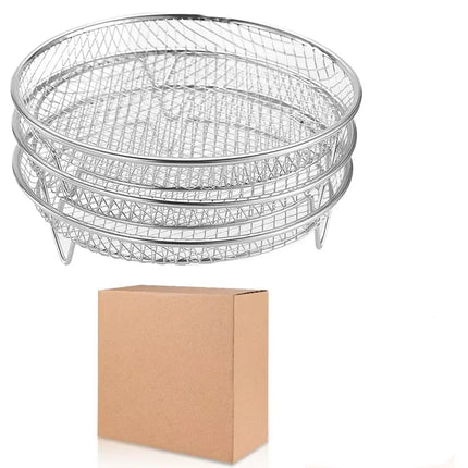 Choice Stainless Steel 3 Layer Air Fryer Rack Home Cooks by zapcart