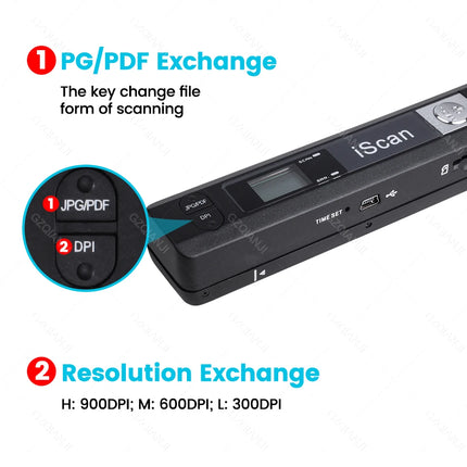 KMZONE Portable A4 Document Scanner 900DPI For Office by zapcart