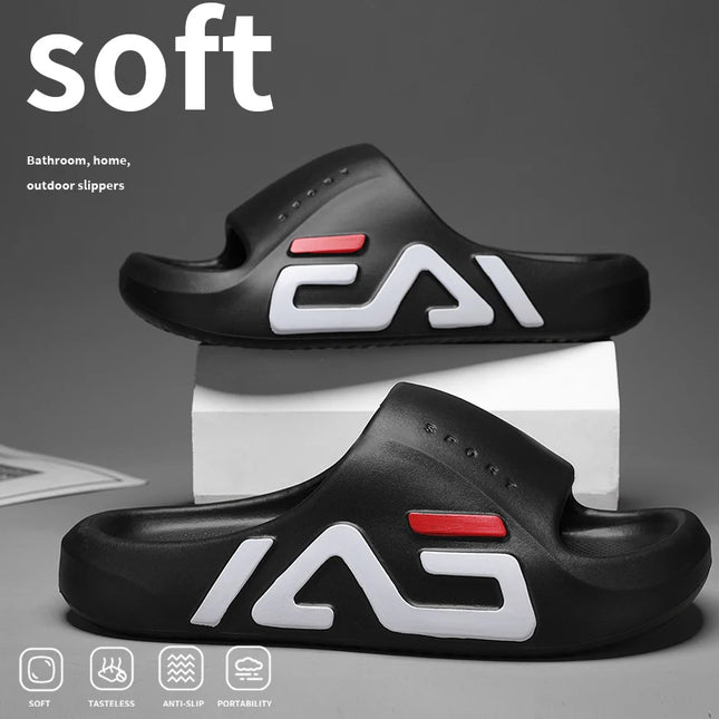 Zapcart Men Air Cushion Slippers With Extra Thick Sole