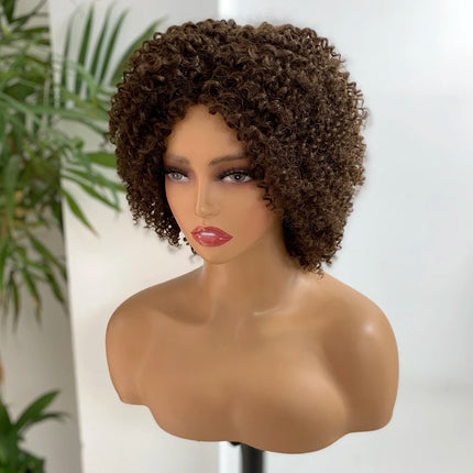 HairUGo Curly Pixie Cut Wig 100 Percent Human Hair Women by zapcart