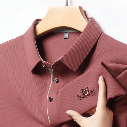 CN Zhejiang Mens Long Sleeve Polo Shirt Advanced Print by zapcart