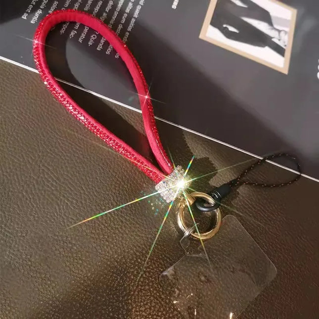 CN Unisex Cell Lanyard Pendant With Rhinestone Diamonds by zapcart