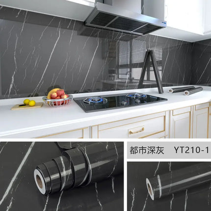 Marble Self Adhesive Wallpaper Waterproof Kitchen Decor by zapcart