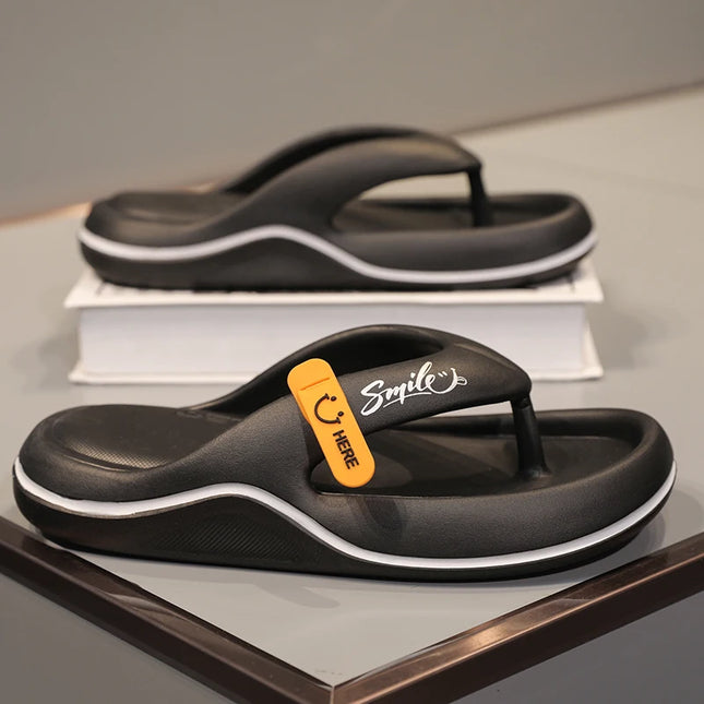RUI XINGHUI Mens Platform Flip Flops EVA Slippers Non Slip by zapcart