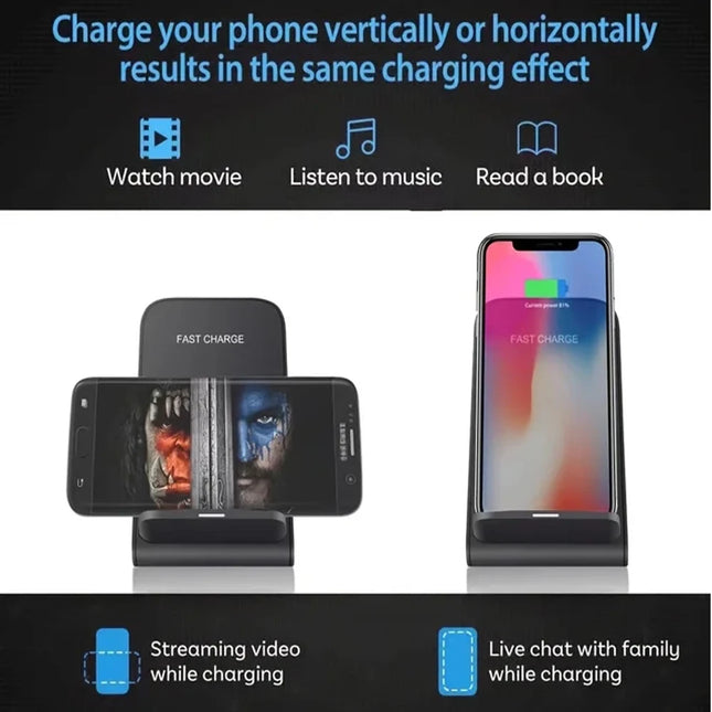 LEEOUD 100W Wireless Charger Stand for iPhone Samsung by zapcart