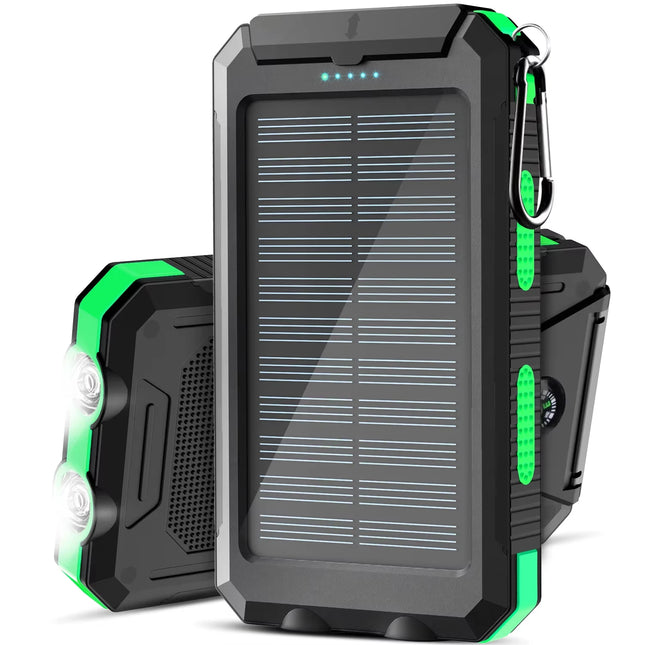 GaiaRay 30000mAh Solar Power Bank Dual USB Waterproof by zapcart