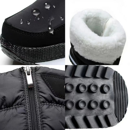 Women Snow Boots Waterproof Non Slip Plush Fur Warm by zapcart