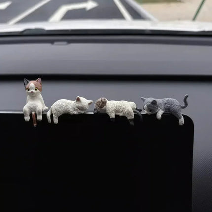 Moonbiffy Cute Cat Desk Ornament for Car Console Decor by zapcart