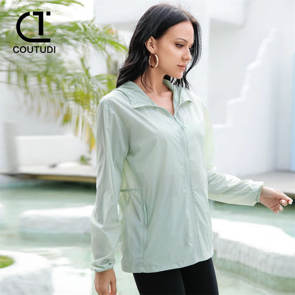 Coutudi Ice Silk Sunscreen Clothing For Women UPF 50 by zapcart