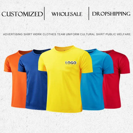 CN Guangdong Mens Summer T Shirt Breathable Quick Dry Tee by zapcart