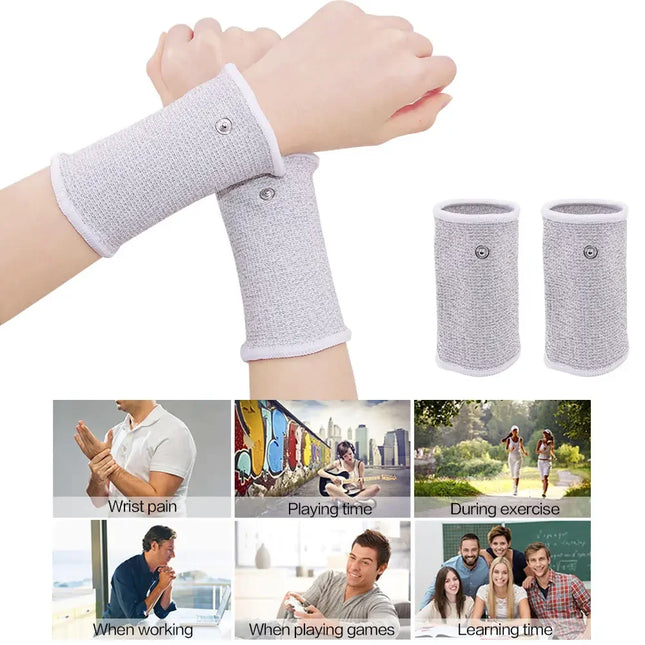 Salorie Conductive Wrist Bracers For EMS TENS Pain Relief by zapcart
