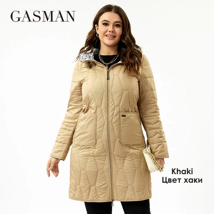 Gasman Womens Long Spring Down Parka Coat Lightweight Warm by zapcart