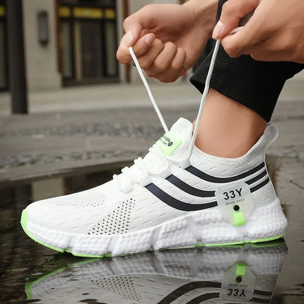 Big Running Men Breathable Lightweight Running Shoes by zapcart