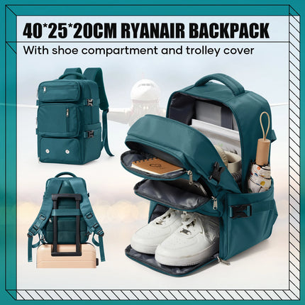 FLCCCN Anti Theft Travel Backpack Ryanair Cabin Bag Unisex by zapcart