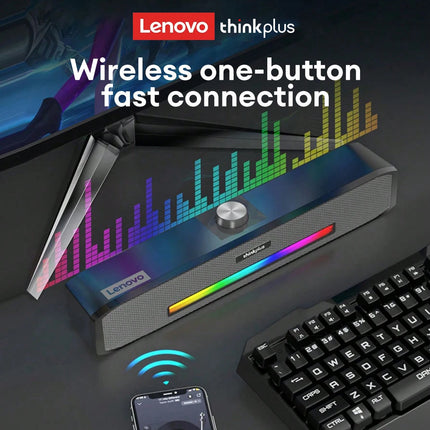 Lenovo TS33 Bluetooth Desk Speaker 360 Immersive Sound by zapcart