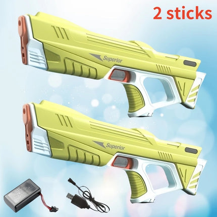 2 Sticks Kids Electric Water Gun Full Automatic Beach Battle by zapcart
