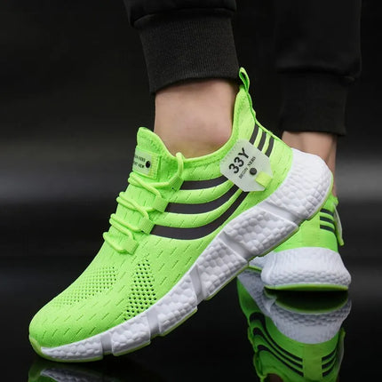 Big Running Men Breathable Lightweight Running Shoes by zapcart