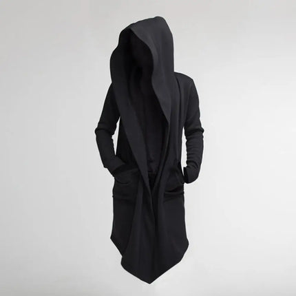 Closure Men Oversize Long Coat Autumn Trench Filming by zapcart