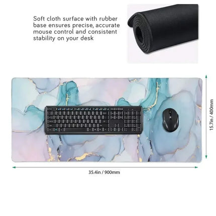 Olnylo Marble Pattern Large Gaming Mouse Pad Anti Slip by zapcart