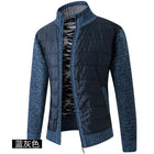 GQXAONC Mens Padded Cardigan Zip Up Warm Autumn Winter Coat by zapcart