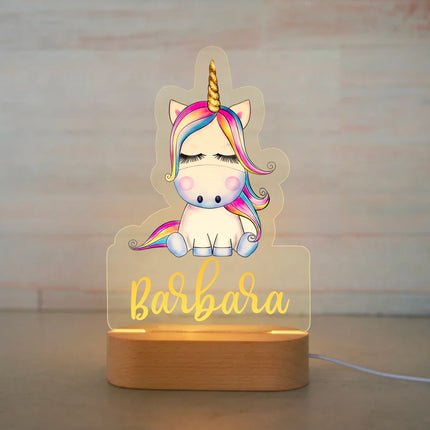 Personalized Kids Animal Night Light Custom Name Lamp by zapcart