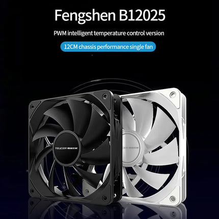 TEUCER 120mm PWM Case Fan Silent CPU Cooler For PC Builders by zapcart