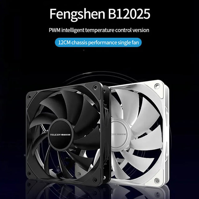 TEUCER 120mm PWM Case Fan Silent CPU Cooler For PC Builders by zapcart