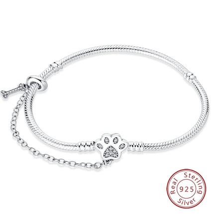 IQMAC Original Sterling Silver 925 Charm Bracelet For Women by zapcart