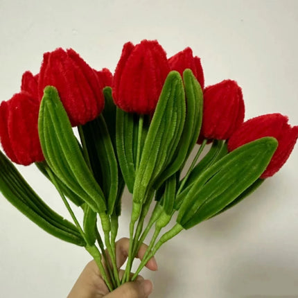 200pcs Pipe Cleaners Craft Supplies with 20pcs Metal Rods,1 Glue Bar,1 Garden Tape, 1m ribbon, 1pc Haze paper and 1 Gift Card by zapcart