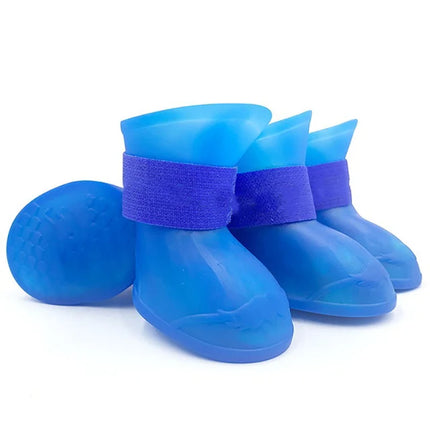 Pet Waterproof Rain Boots Anti Slip For Dogs And Cats by zapcart