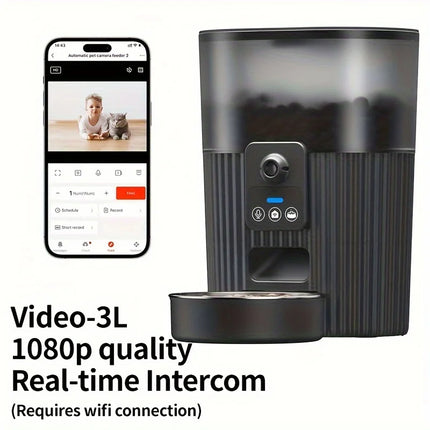 PAPIFEED Smart Cat Dog Automatic Feeder Wifi Remote Pets