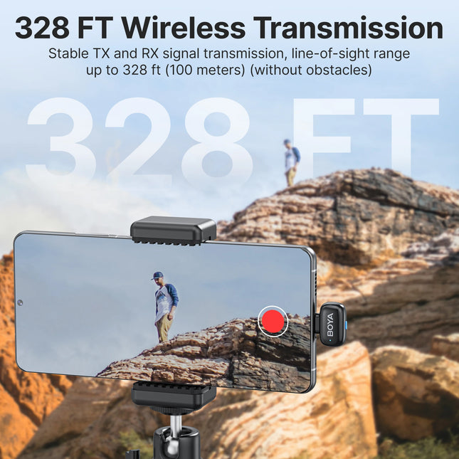 Boya Mini Wireless Lavalier Microphone For iPhone Android by zapcart