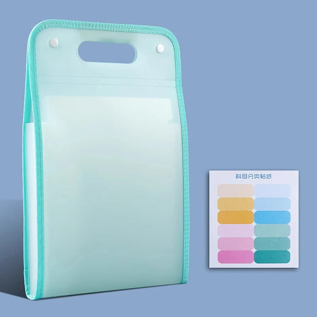 13 Pocket File Folders Portable A4 Letter Size Macaron Color Accordian Document Organizer Classroom Office Home Storage by zapcart