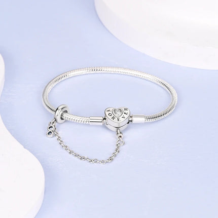IQMAC Original Sterling Silver 925 Charm Bracelet For Women by zapcart