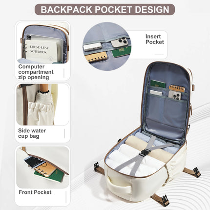 Fewchor Unisex Cabin Travel Backpack 40x30x20 Laptop Bag by zapcart