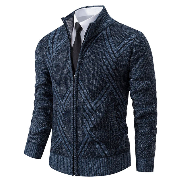 Mens Knit Cardigan Sweater Coat For Men Jiangsu Cozy Warmth by zapcart