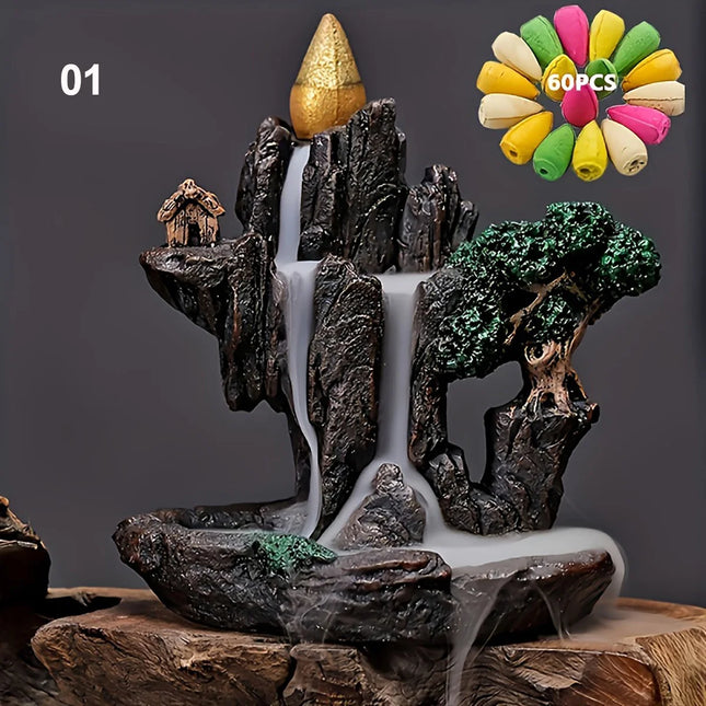 Choice Backflow Incense Burner Fountain For Home Relaxation by zapcart