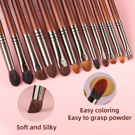 OVW Versatile Eye Makeup Brushes Set 9 12Pcs Beginners Kit by zapcart