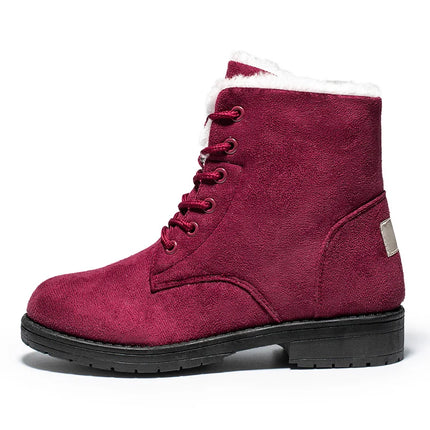 Snow Women Boots Keep Warm Plush Platform Fur Winter Shoes by zapcart