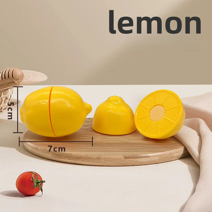 Kids Kitchen Toy Set Safe Cutting Playset With Fruits by zapcart
