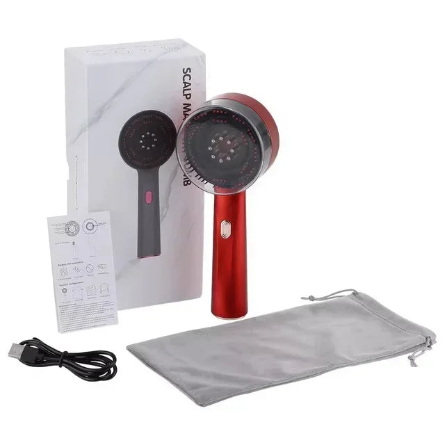 PAQIN Electric Massage Comb Red Light Laser For Scalp Care by zapcart