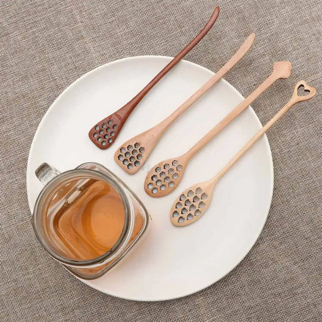 LINSBAYWUC Black Walnut Wooden Spoon Japan Style Heatproof by zapcart
