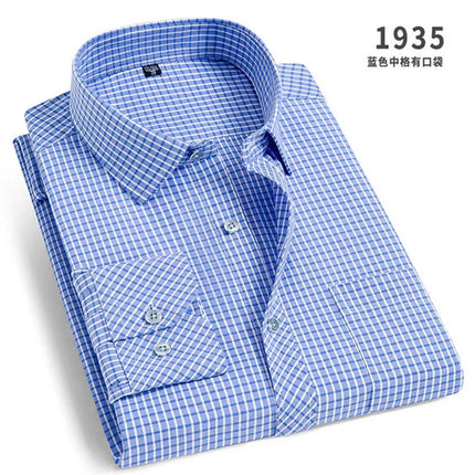 CN Zhejiang Mens Non Iron Striped Shirt Slim Fit Breathable by zapcart