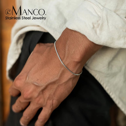 e-Manco Women Charm Bracelet Minimalist Stainless Gift by zapcart