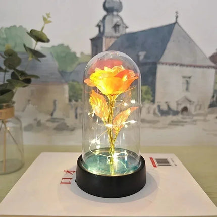 Artificial Rose LED Light Gift For Girlfriend Valentines Day by zapcart