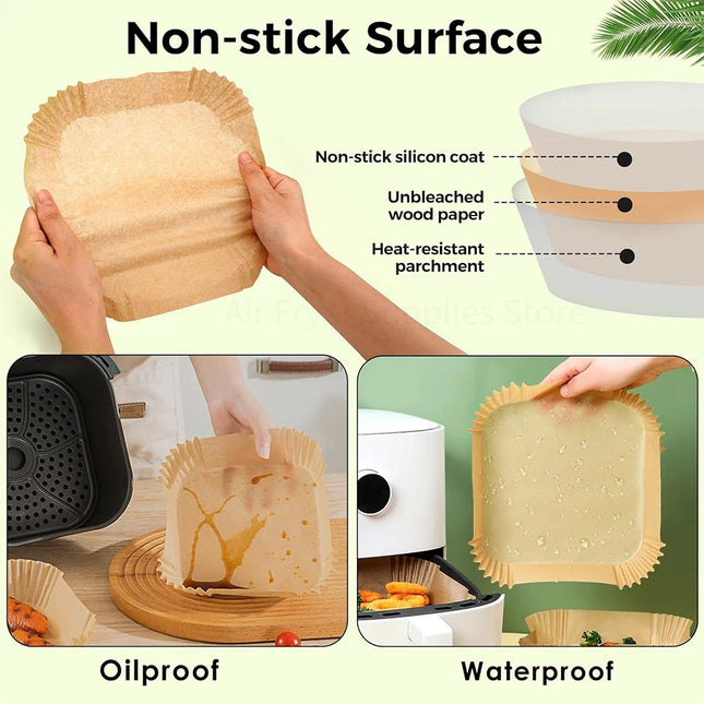 Air Fryer Disposable Parchment Paper Nonstick For Home Cooks by zapcart