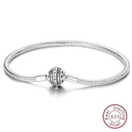 IQMAC Original Sterling Silver 925 Charm Bracelet For Women by zapcart