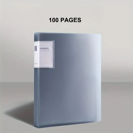 Folder 20/30/40/60/80/100 Inner Pages, Data Book A4 Transparent Insert Folder Album Storage Folder, Large Capacity Office Folder by zapcart